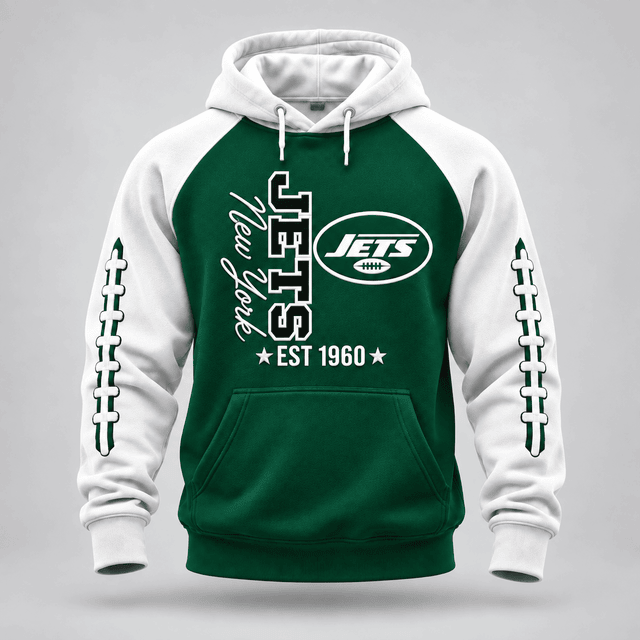 New York Jets | Premium NFL Football Stitch Hoodie