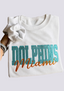 Women's Miami Dolphins Embroidered Crewneck Sweatshirt