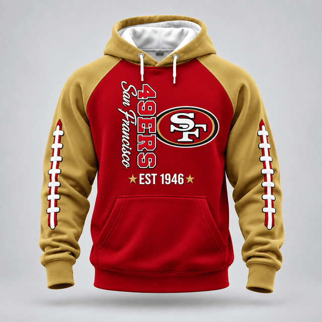 San Francisco 49ers | Premium NFL Football Stitch Hoodie