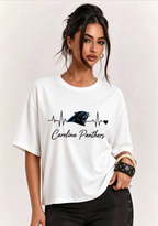 Women's I Have A Panthers Addiction Game Day Graphic T-Shirt