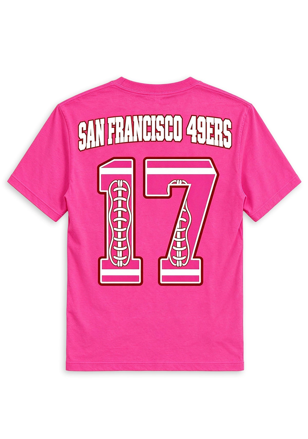 San Francisco 49ers Pink Out Tackle Breast Cancer Awareness V-Neck T-Shirt