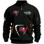 Tampa Bay Buccaneers Black Stand Collar Quarter Zip Pullover Sweatshirt