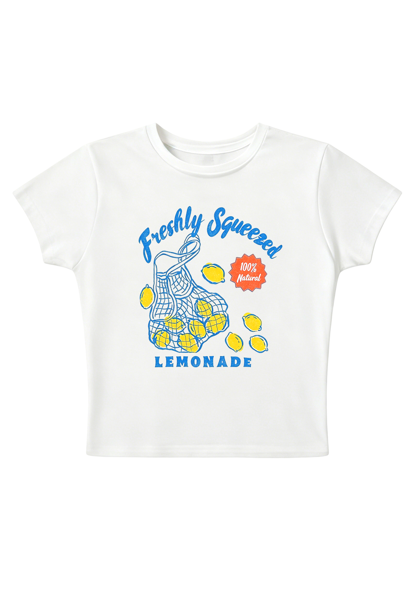 Freshly Squeezed Lemonade Retro Graphic Baby Tee