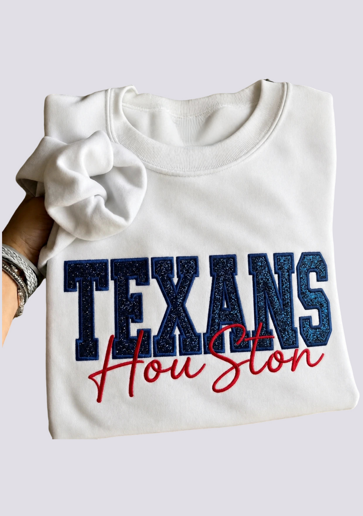 Women's Houston Texans Embroidered Crewneck Sweatshirt Main image