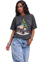 Women's Houston Texans Christmas Snoopy Charlie Brown T-Shirt