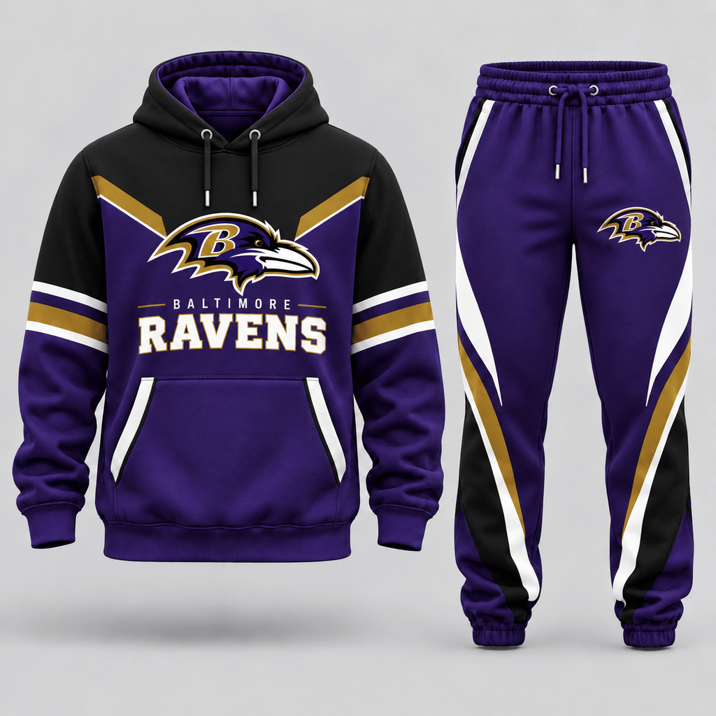 Baltimore Ravens | Premium NFL Gridiron Motion Hoodie & Jogger Set
