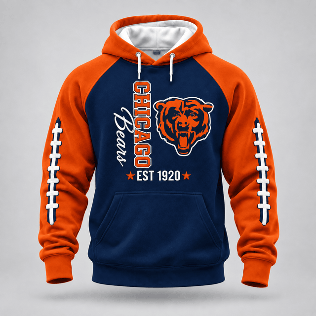 Chicago Bears | Premium NFL Football Stitch Hoodie Main image