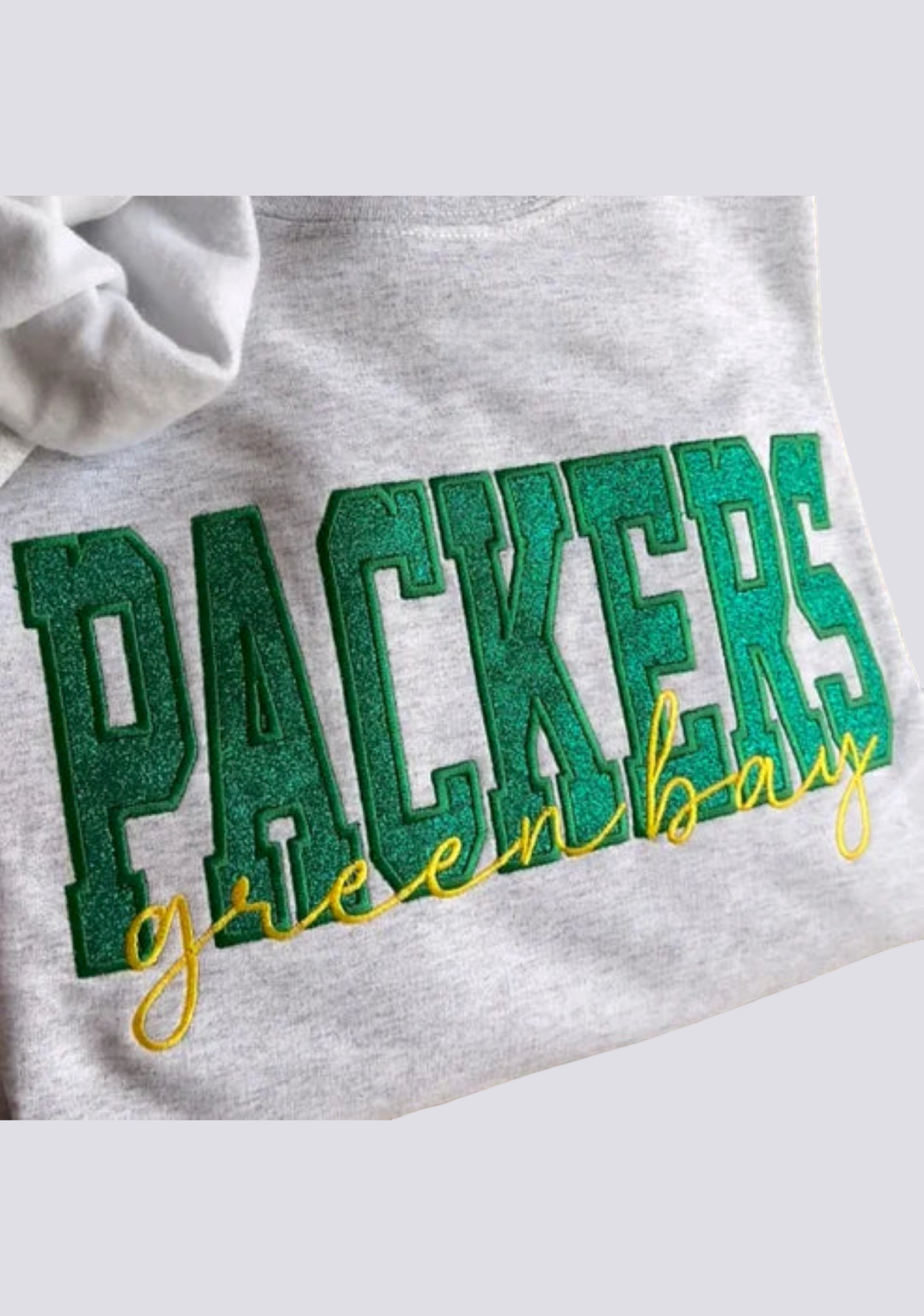 Women's Green Bay Packers Embroidered Crewneck Sweatshirt Secondary image
