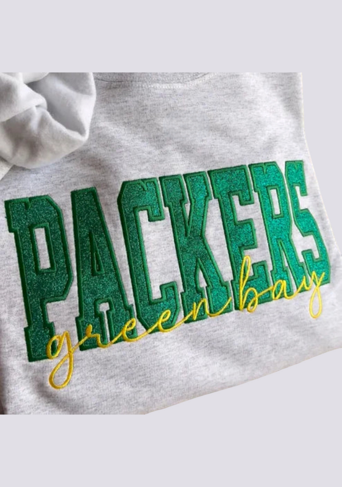 Women's Green Bay Packers Embroidered Crewneck Sweatshirt