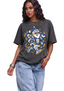 Women's Los Angeles Rams Santa Football Christmas T-Shirt