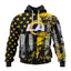 Los Angeles Rams Vintage American Flag Graphic Hoodie NFL Fan Sweatshirt