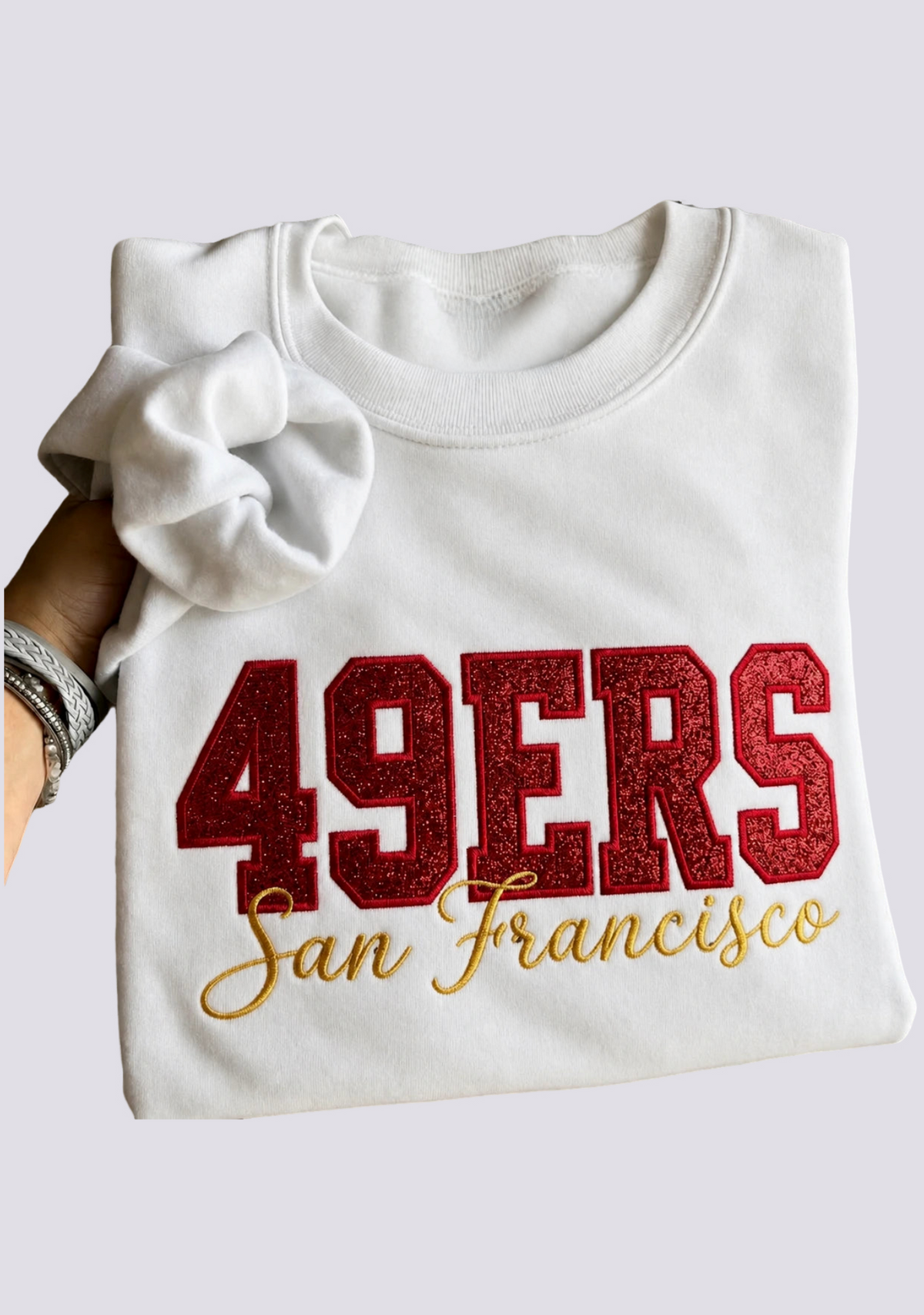 Women's San Francisco 49ers Embroidered Crewneck Sweatshirt Main image