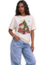 Women's Kansas City Chiefs Snoopy Charlie Brown Football Christmas T-Shirt