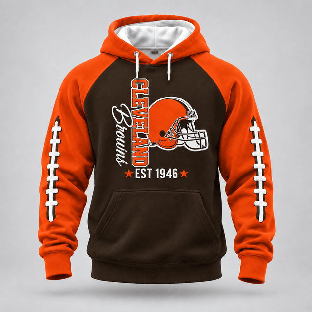 Cleveland Browns | Premium NFL Football Stitch Hoodie