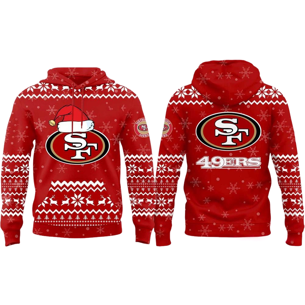 San Francisco 49ers Christmas Ugly Sweater Pattern Hoodie Main image
