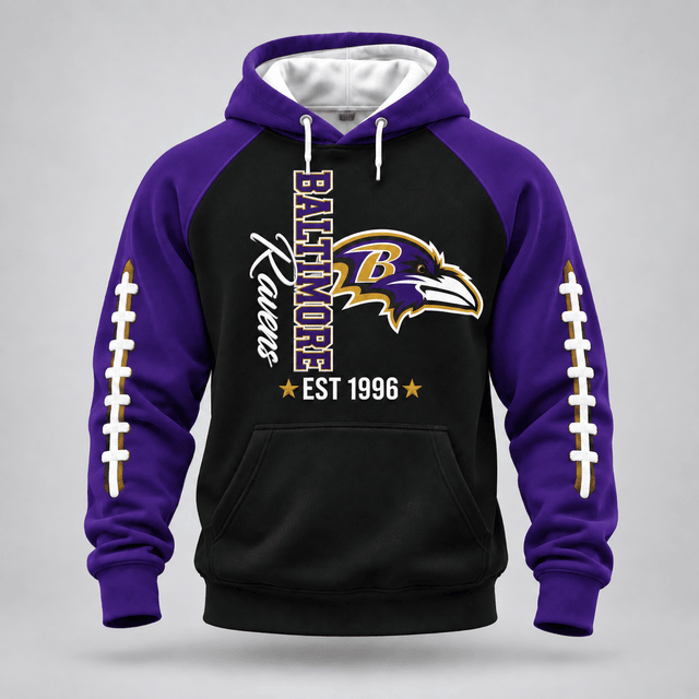 Baltimore Ravens | Premium NFL Football Stitch Hoodie