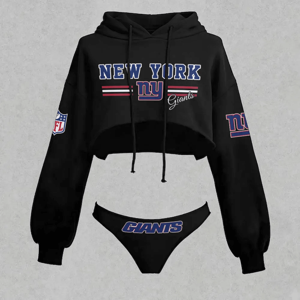 New York Giants Cropped Hoodie & Bottom Set CHBS088 Main image