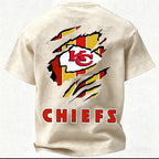 Kansas City Chiefs Printed Unisex 100% Pure Cotton Washed T-Shirt