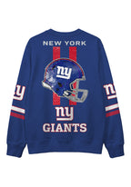 New York Giants Vintage Football Helmet Graphic Crewneck Sweatshirt