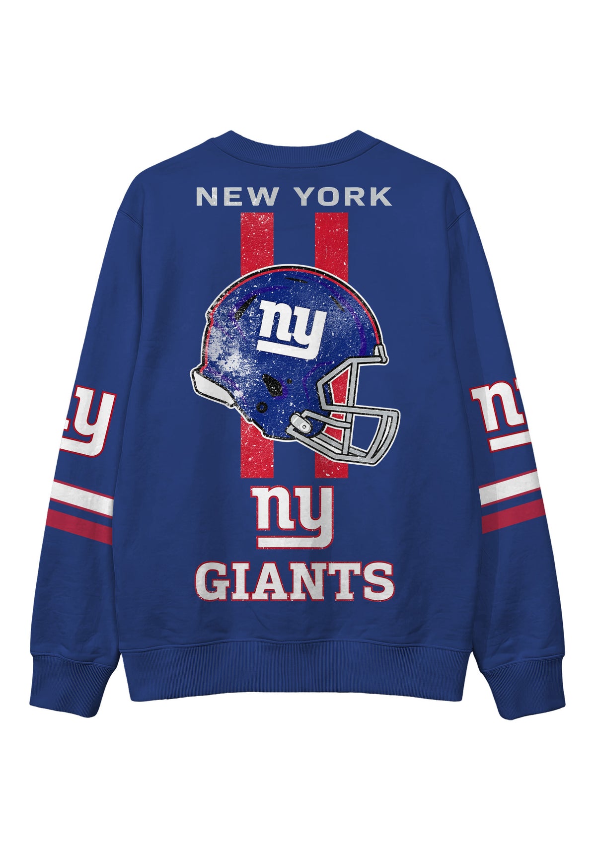 New York Giants Vintage Football Helmet Graphic Crewneck Sweatshirt