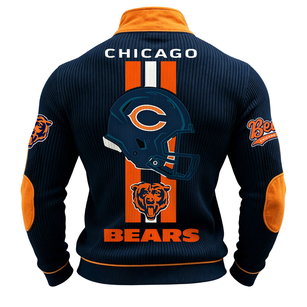 Men’s Chicago Bears 1/4 Zip Pullover Sweatshirt