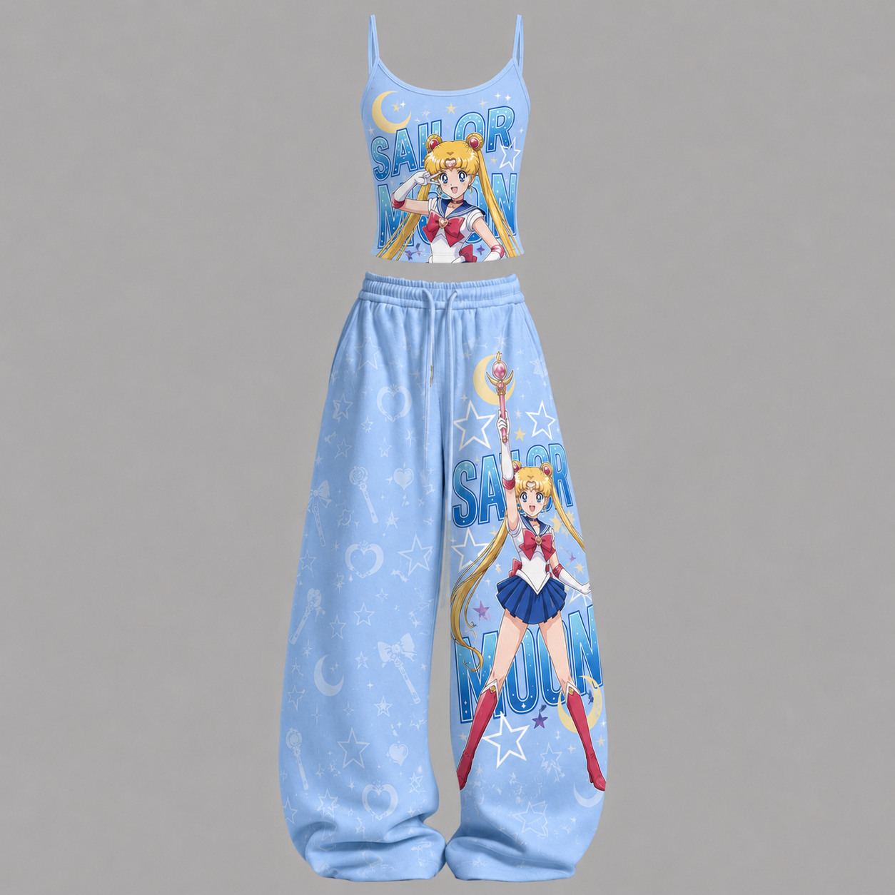 Sailor Moon Top & Elasticated Trousers Two-Piece Set Main image