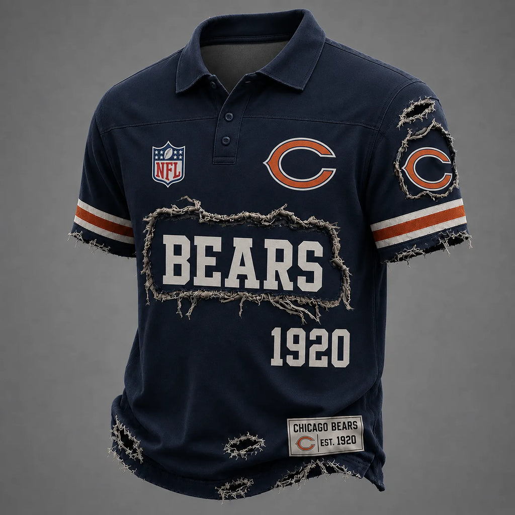 CHI x NFL LUXURY V-Neck T-Shirt 3005 DatND DVT