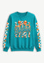 Women's Miami Dolphins Floral Bow Crewneck Sweatshirt