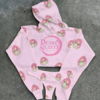 "Demon Slayer" Women's Hooded Thicken Suit Set