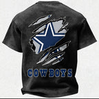 Dallas Cowboys Printed Unisex 100% Pure Cotton Washed T-Shirt