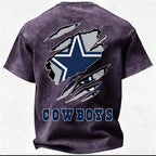 Dallas Cowboys Printed Unisex 100% Pure Cotton Washed T-Shirt