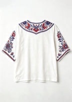 Boho Floral Buffalo Bills V-Neck Blouse