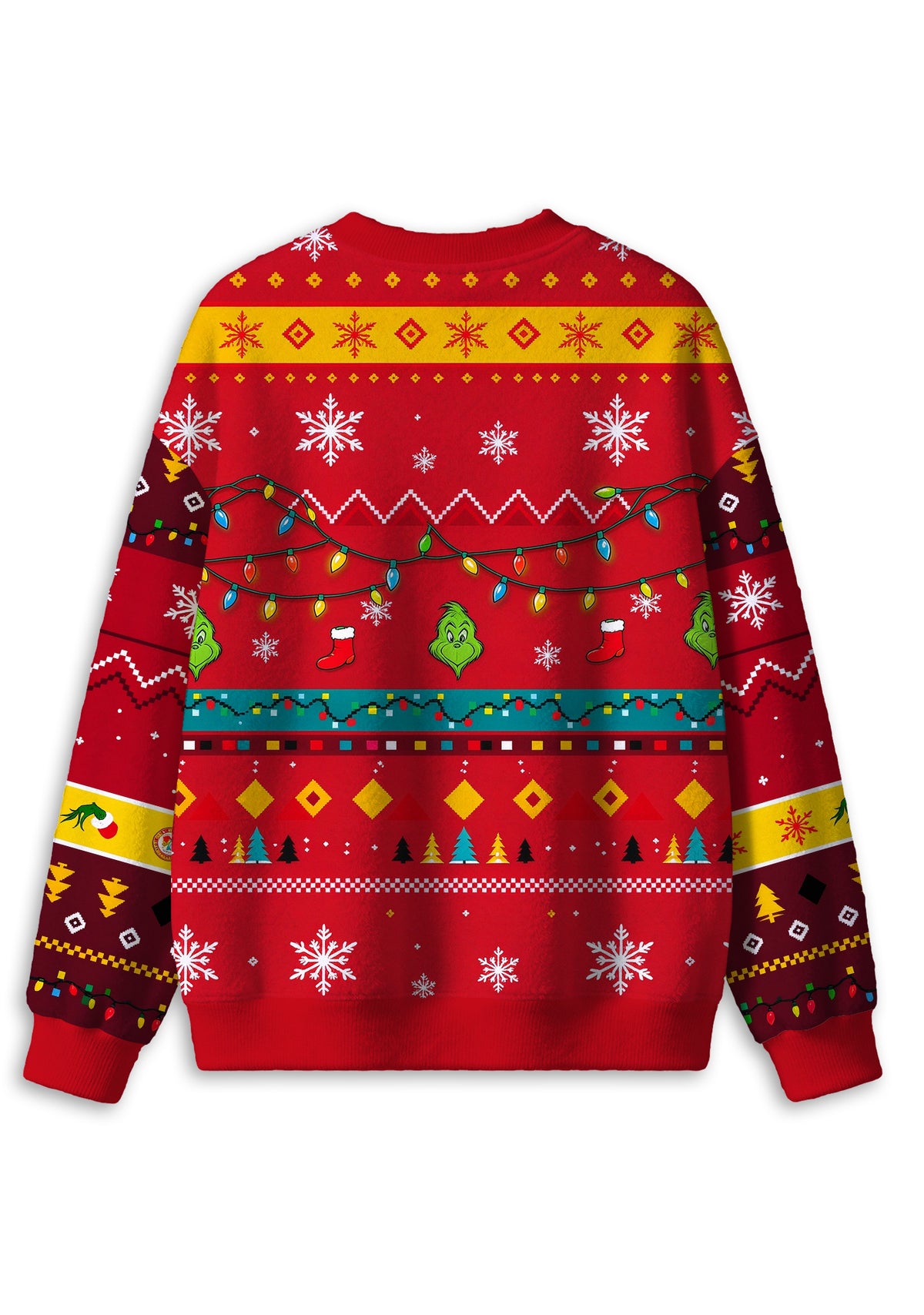 Grinch Stealing Kansas City Chiefs Logo Ugly Christmas Sweatshirt