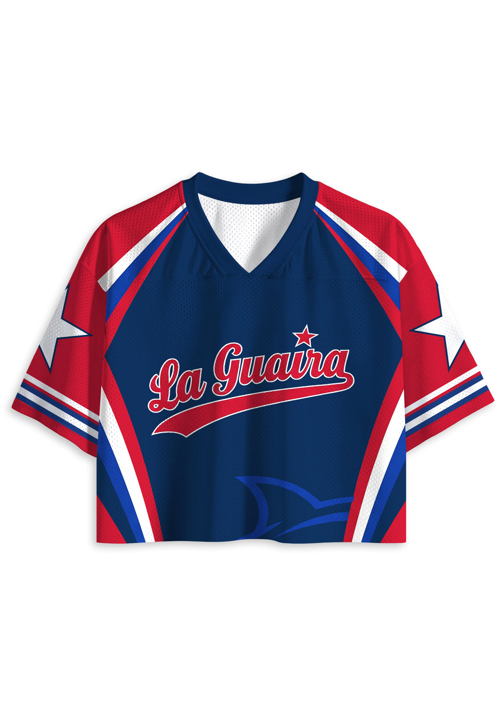 La Guaira Venezuelan Baseball Game Day Cropped Jersey Shirt