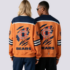 Chicago Bears Ripped Graphic Crewneck Sweatshirt