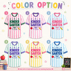 Personalized Grade Stripe Bow Apple Pencil Teacher Baseball Jersey