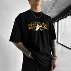 Pittsburgh Steelers Retro Heart Printed T-Shirt