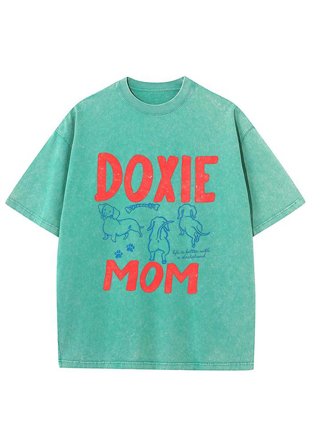 Doxie Mom Washed Tee