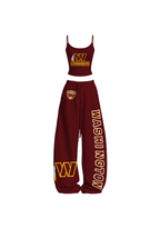 Washington Commanders W Feather Tops & Elasticated Trousers Two-Piece Set