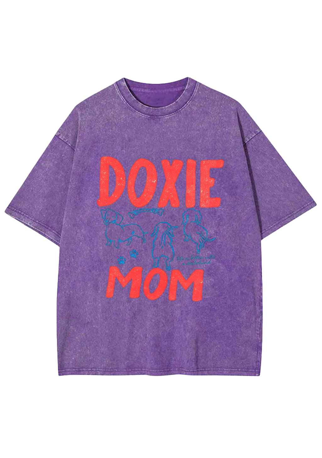 Doxie Mom Washed Tee