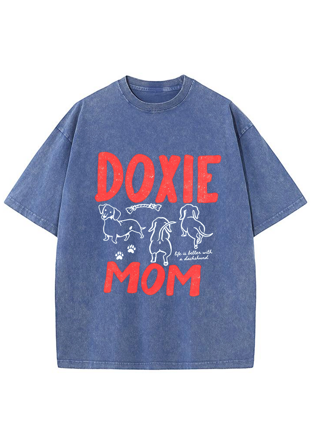 Doxie Mom Washed Tee