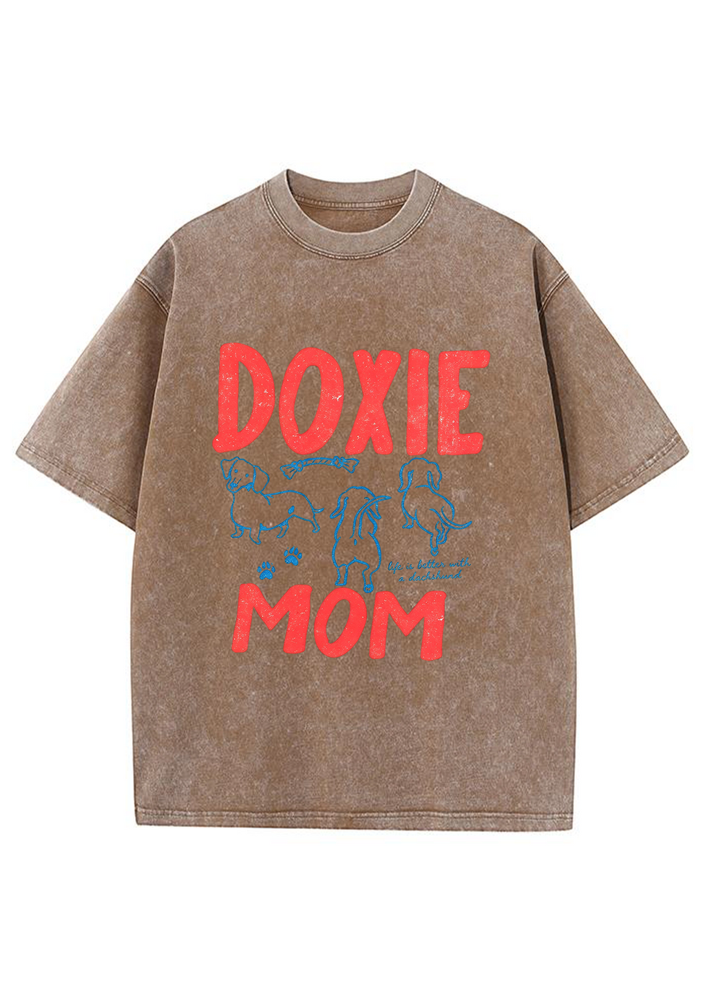 Doxie Mom Washed Tee
