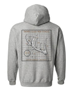 Non-Typical Antler Deer Profile Hoodie