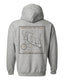 Non-Typical Antler Deer Profile Hoodie