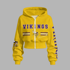 Minnesota Vikings Zip-up hooded jacket and elastic-waist pants set