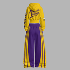 Minnesota Vikings Zip-up hooded jacket and elastic-waist pants set