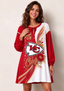 Women's Kansas City Chiefs Long Sleeve Game Day Mini Dress