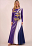 Women Minnesota Vikings Print Long Sleeve Maxi Dress