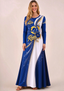 Women Los Angeles Rams Print Long Sleeve Maxi Dress