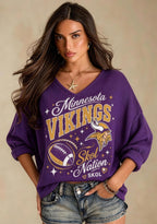 Women Minnesota Vikings Long Sleeve Game Day Shirt